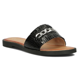 Filippo DK3671 / 22 Bk sorte hjemmesko 1