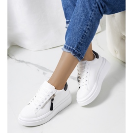 Tamis sorte og hvide sneakers til kvinder 1