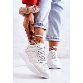 S.Barski Klassiske damesneakers Hvid Carly 1