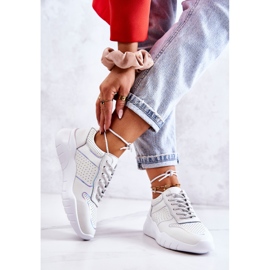 S.Barski Klassiske damesneakers Hvid Carly 2