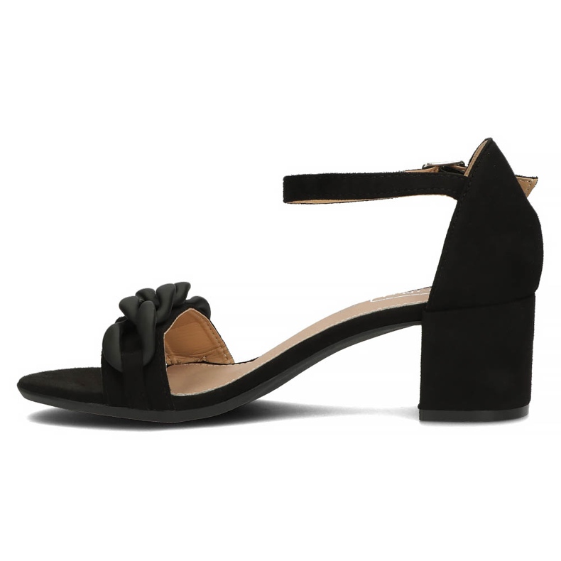Filippo DS3708 / 22 Bk sorte sandaler 2