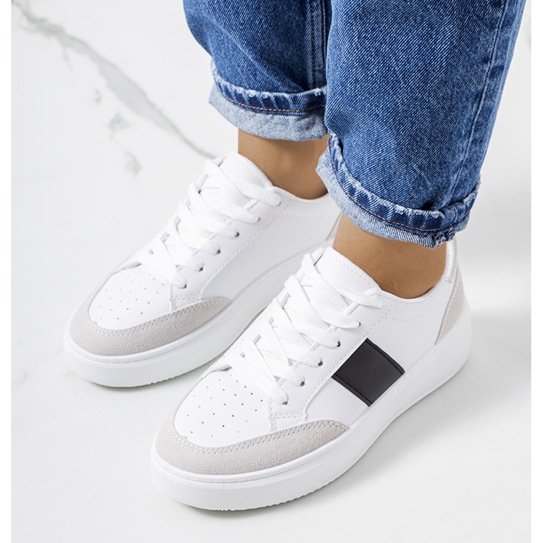 Ontario hvide sneakers til kvinder sort 1