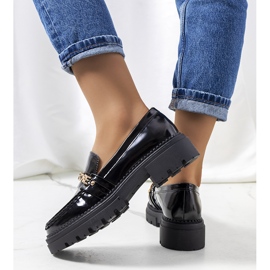 Sorte loafers på høj Beyza-sål 2