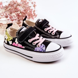 PA1 Børnesneakers Stoftryk Sort Buster 1
