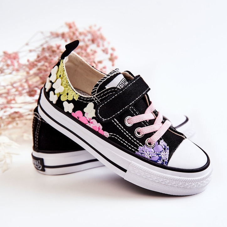 PA1 Børnesneakers Stoftryk Sort Buster 2