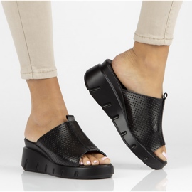 Læder hjemmesko Filippo DK3594 / 22 Bk sort 1