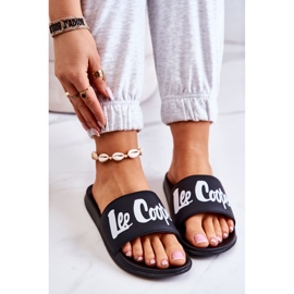 Lee Cooper LCW-22-42-1004 Sorte hjemmesko til kvinder hvid 1