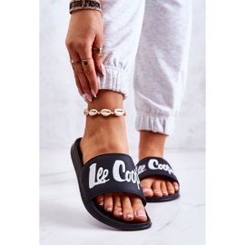 Lee Cooper LCW-22-42-1004 Sorte hjemmesko til kvinder hvid 2