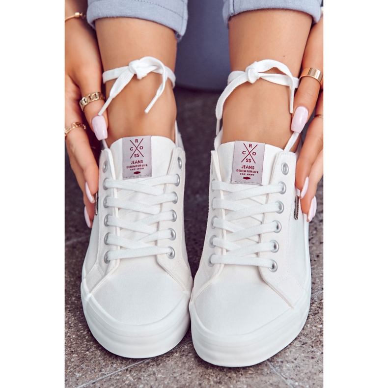 Damesneakers Tied Cross Jeans JJ2R4038C Hvid 2