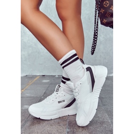 Moderigtige sneakers sportssko Big Star JJ274596 Hvid 2