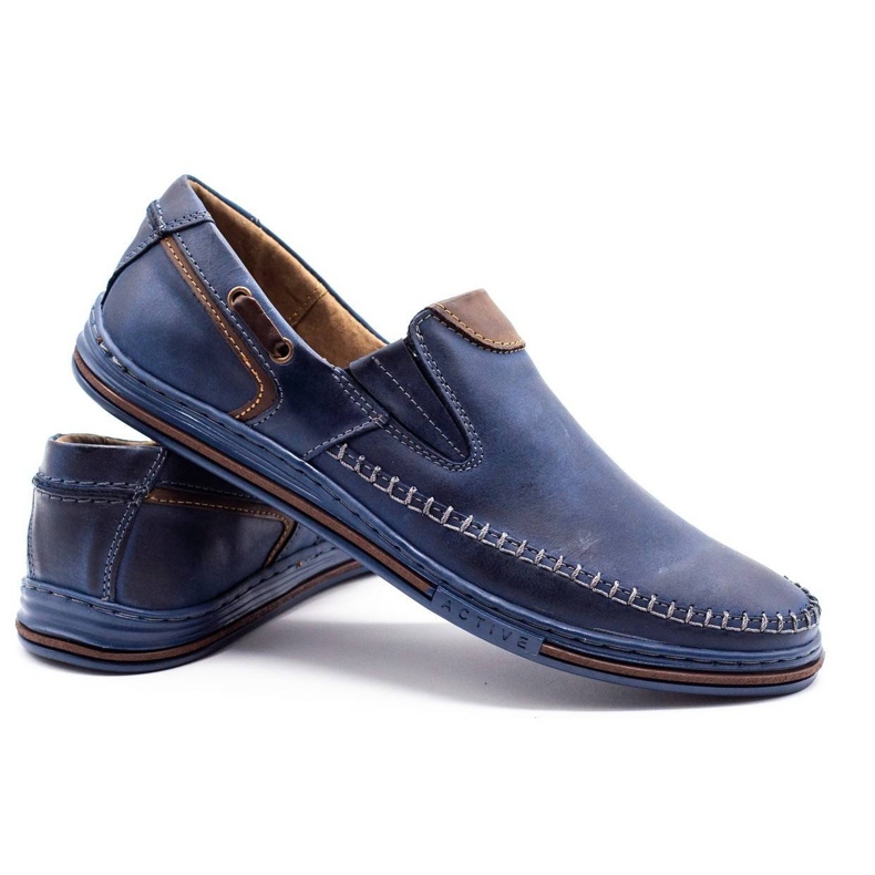 Polbut Herresko loafers 09 marineblå 3