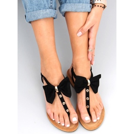 Flip-flops med en Megi Black sløjfe sort 1