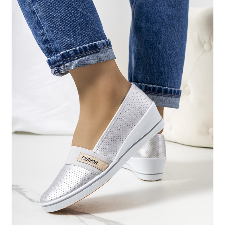 Sølv kile sneakers Klink 1