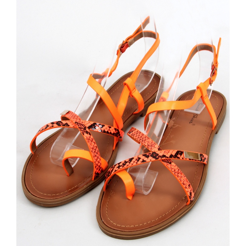 Trudy Orange damesandaler 2