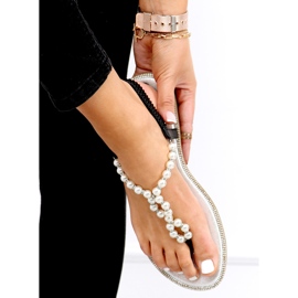 Flip-flops med perler Ofelia Black sort 2