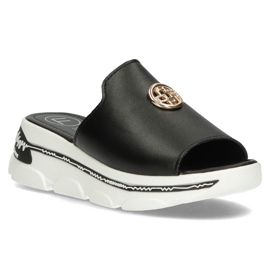 Læder hjemmesko Filippo DK3872 / 22 Bk sort 1