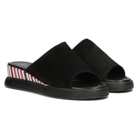 Læder hjemmesko Filippo DK3615 / 22 Bk sorte 2
