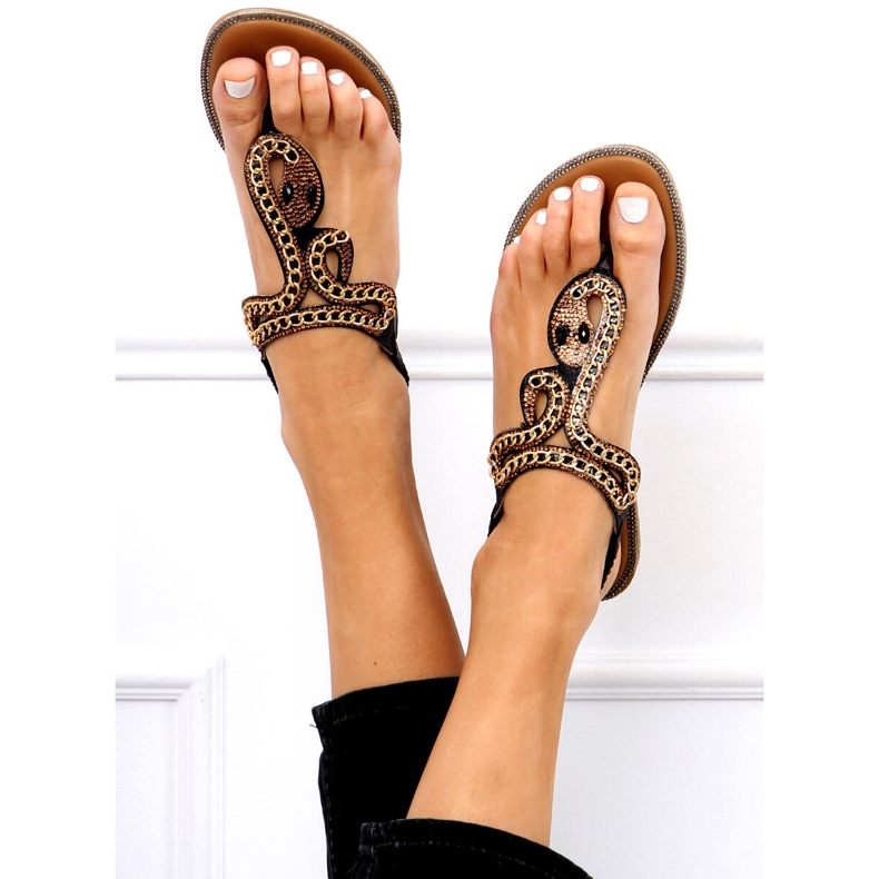 Rush Black flip-flops sort 1