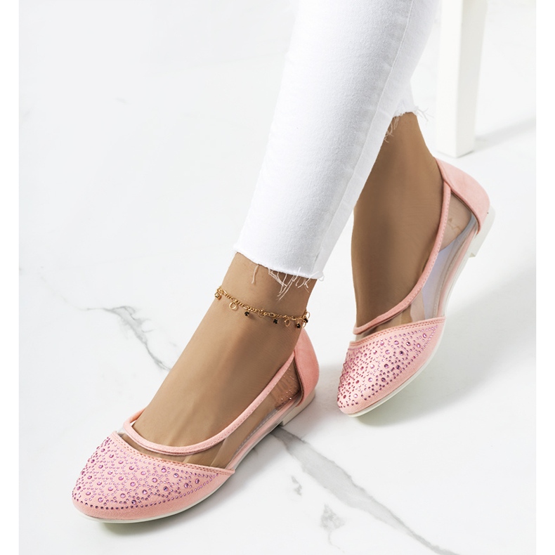 Marx semi-transparente lyserøde ballerinaer 1