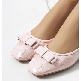 Pink glitrende Rikke ballerinaer lyserød 2