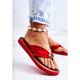 Damemateriale Flip-flops Big Star JJ274A349 Rød 2