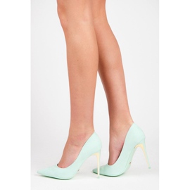 Seastar Suede pumps på en hæl blå 1