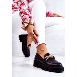 Dame Brogues Sko Gyldent Læder Dekoration Laura Messi 2383 Sort 8