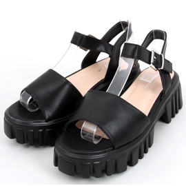 Dianne Black højsålede sandaler sort 2