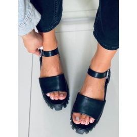 Dianne Black højsålede sandaler sort 1