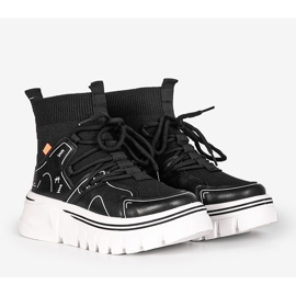 Sorte Toler ankel sneakers 1