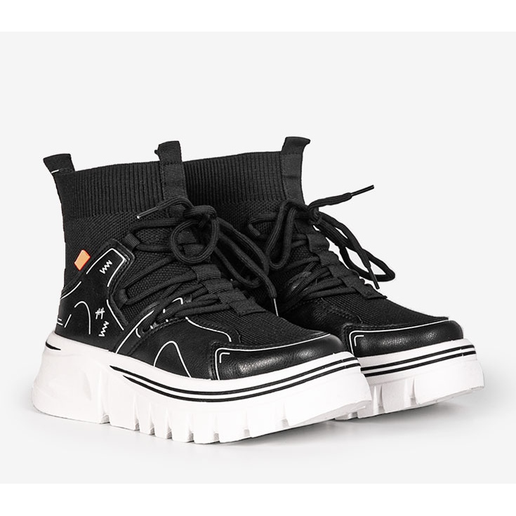Sorte Toler ankel sneakers 1
