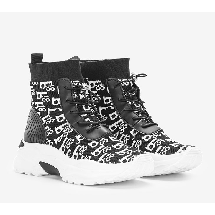 Erma sorte sneakers til kvinder hvid 1