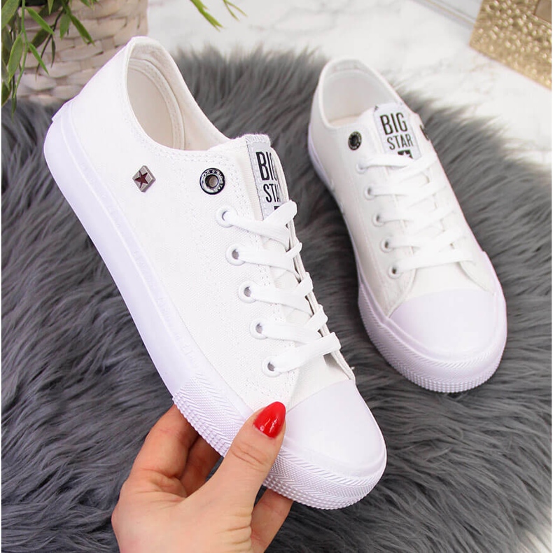 Hvide sneakers lave Big Star AA274010 1