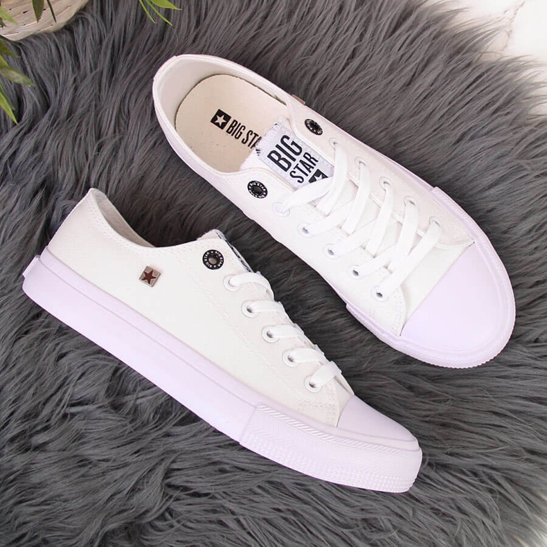 Hvide sneakers lave Big Star AA274010 2