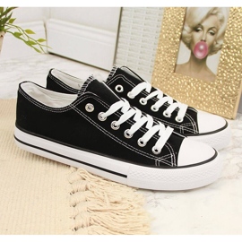 Atletico sorte lave sneakers i tekstil 2