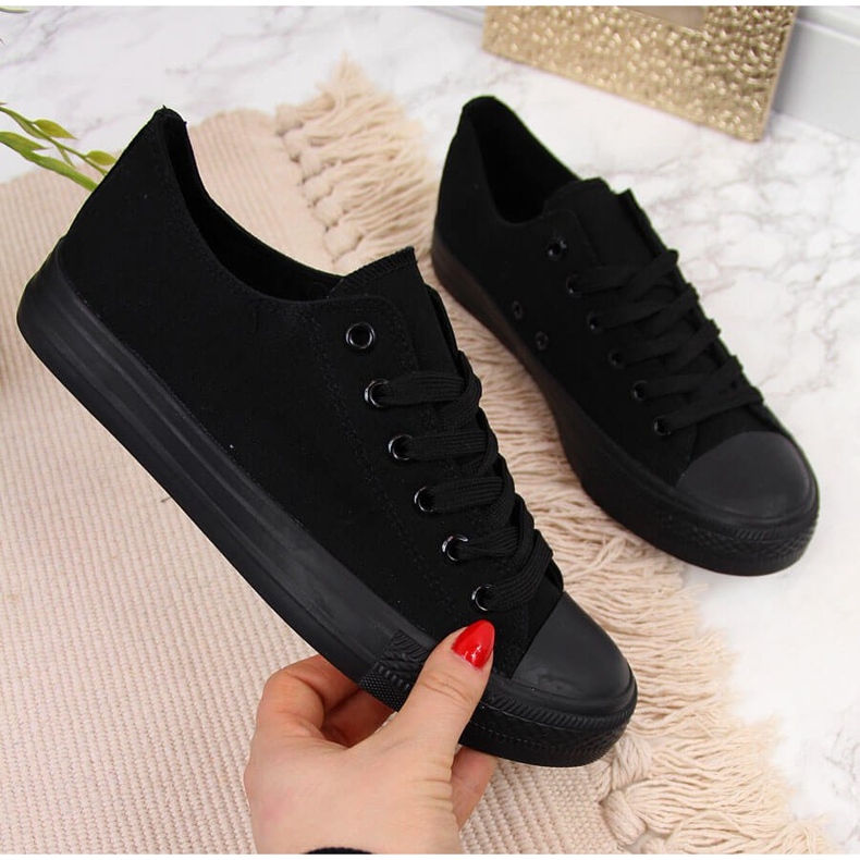 Sorte Atletico lave sneakers 1