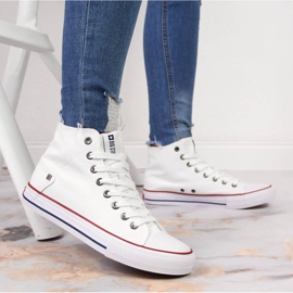 Hvide high-top sneakers Big Star DD274332 1