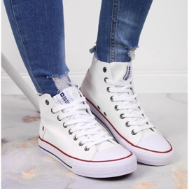 Hvide high-top sneakers Big Star DD274332 2