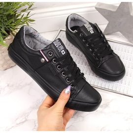 Low-top øko læder sort Big Star GG274061 2