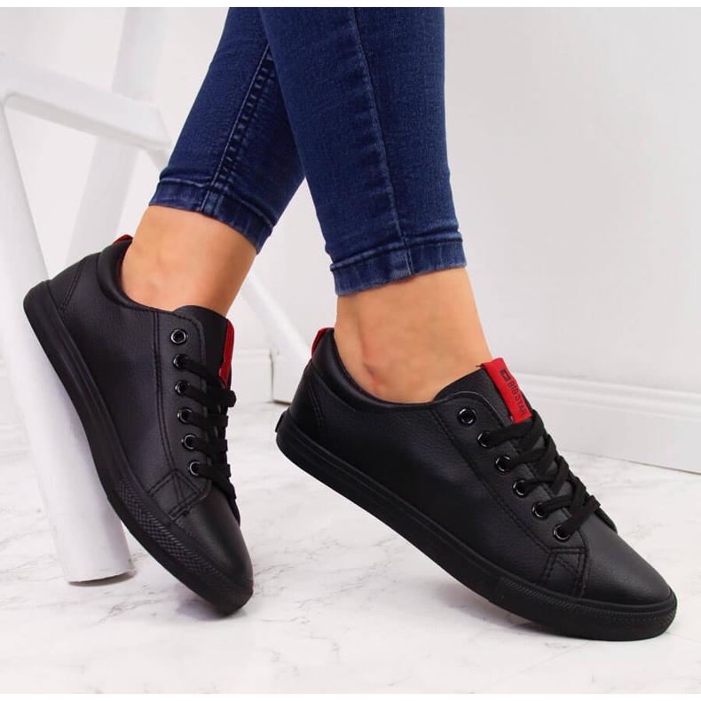 Low-top øko læder sort Big Star DD274687 1