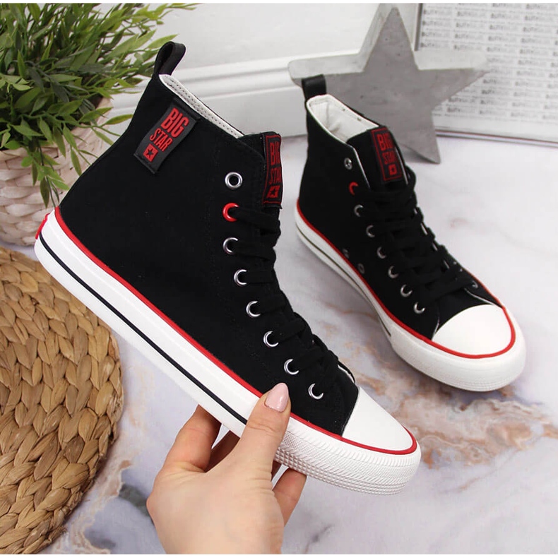 Sorte tekstilsneakers Big Star JJ274126 1