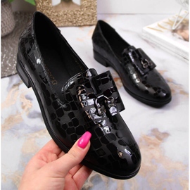 Slip-on lakerede sorte Potocki sko 2