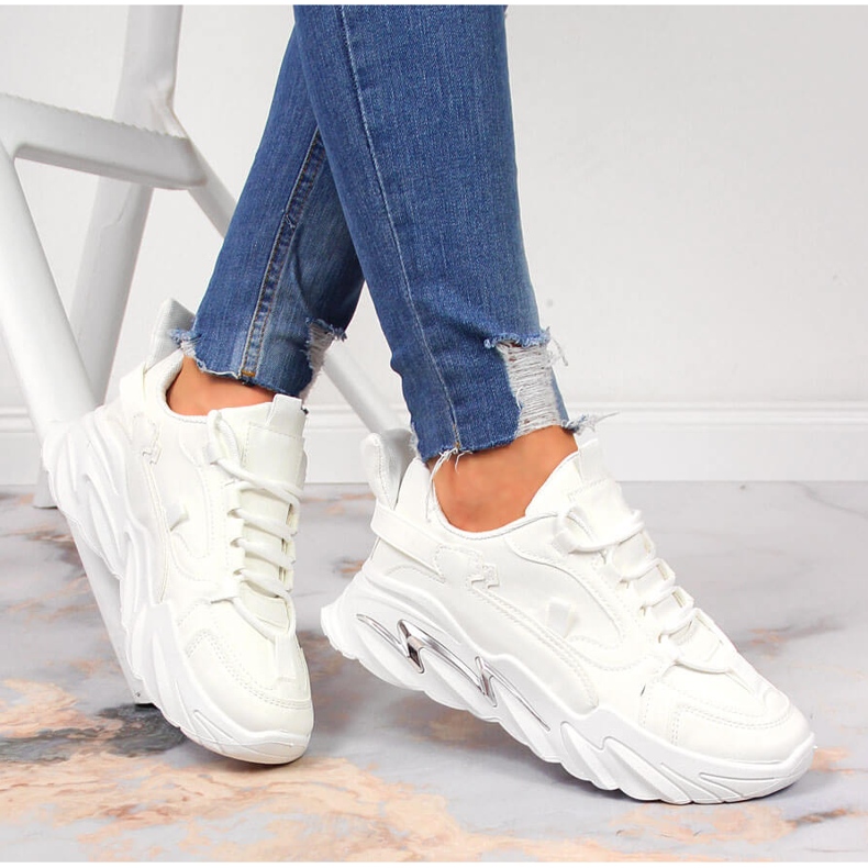 Hvide sneakers til kvinder Potocki 1