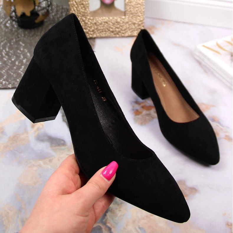 Pumps ruskind sort Sergio Leone 2