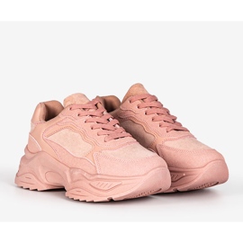 Pink sneakers Genovesia lyserød 1
