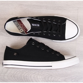Sorte lave sneakers til mænd Big Star DD174273 1