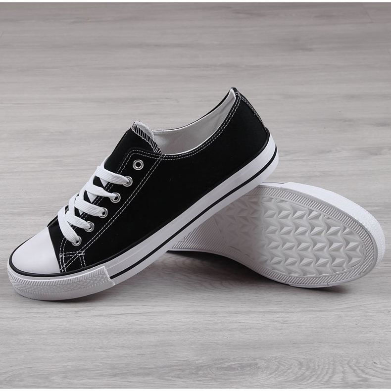 Sorte Atletico lave sneakers til mænd 1