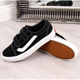 Sorte Atletico sorte velcro børnesneakers 1