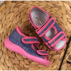 Pigens hjemmesko, sandaler, marineblå og pink Nazo lyserød 3