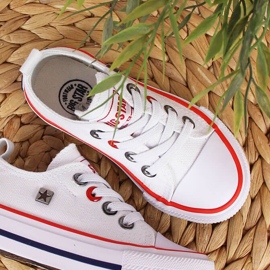 Børnesneakers lave hvide Big Star HH374089 1